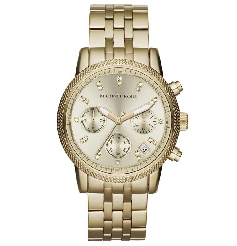 Michael Kors Ladies RITZ Gold-Tone Watch - MK5676